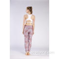 Legging met hoge taille en elastische print voor dames